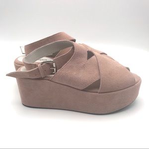 Jeffrey Campbell Pink Slingback Platform Sandal